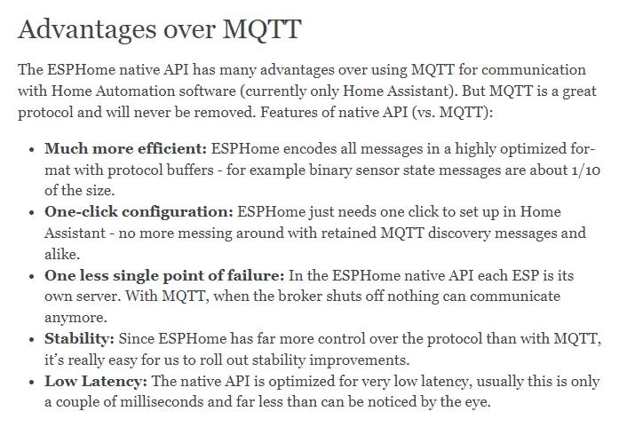ESPHome vs. MQTT