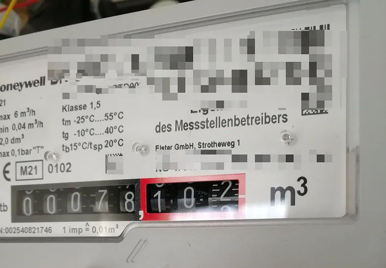 Dump gas meter
